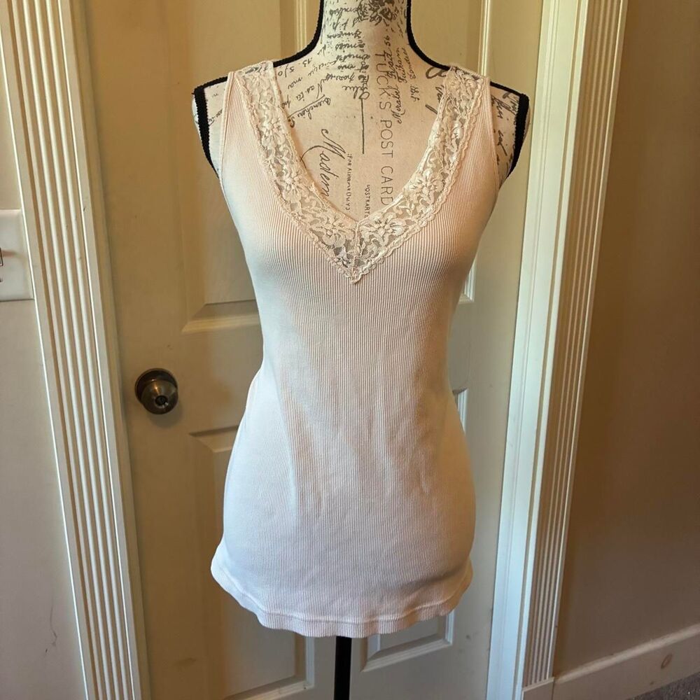 Unbranded Women's Cream and White Vest